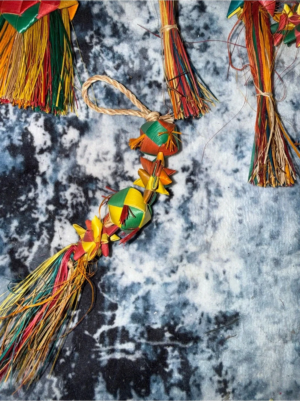 NEW Bird Toy Bundle Natural Woven Chew Toys‎ Parrot Conure Cockatiel Set